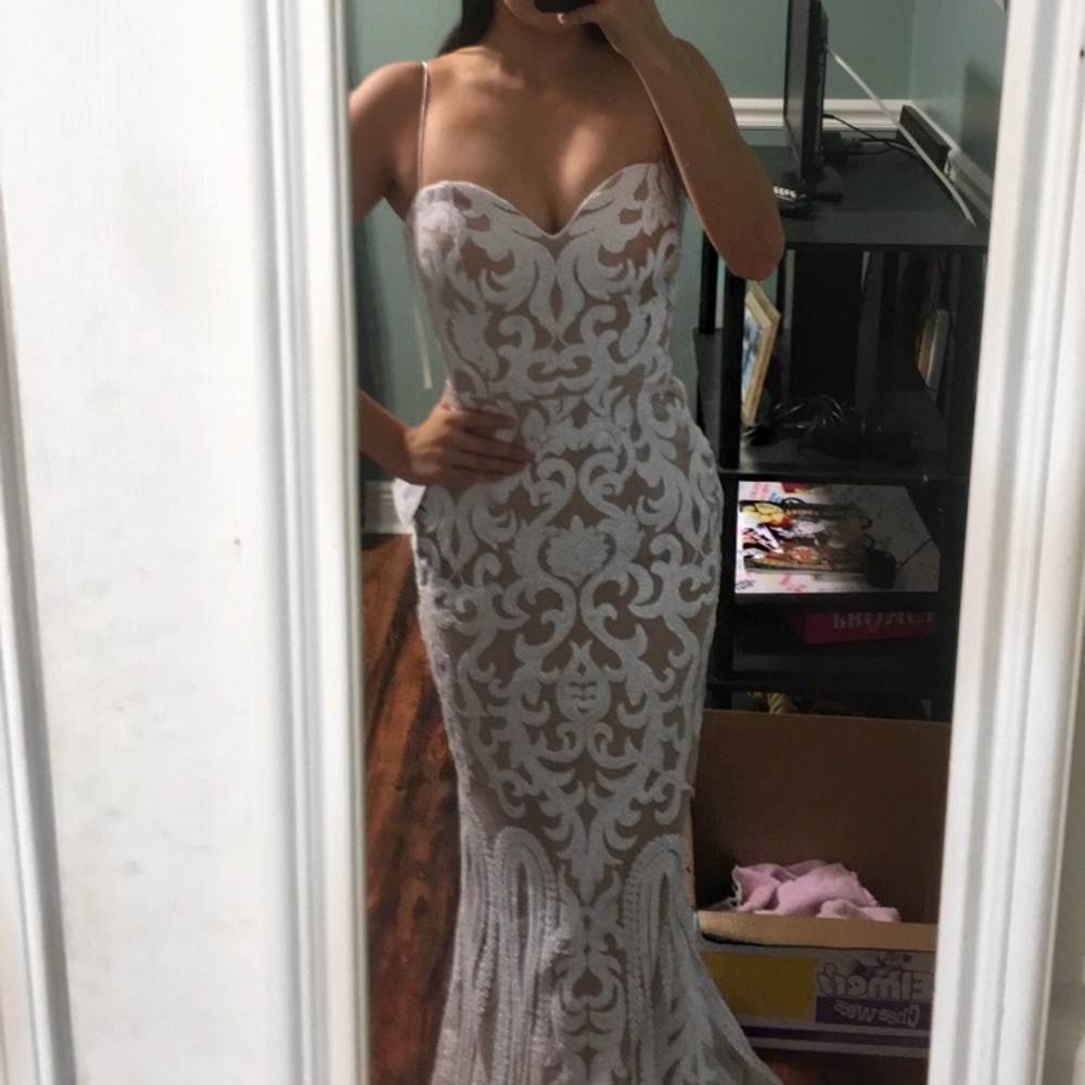 WHITE PROM DRESS